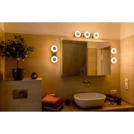 LED 15W 800lm CCT Stmievateľné strieborné SMART+ WiFi Orbis Ledvance Kúpeľňové stropné svetlo