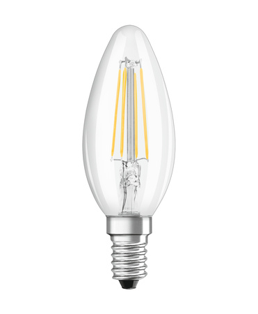 3x LED žiarovka B35 sviečka E14 5,9W = 60W 806lm 6500K studená biela 300° BASE Osram