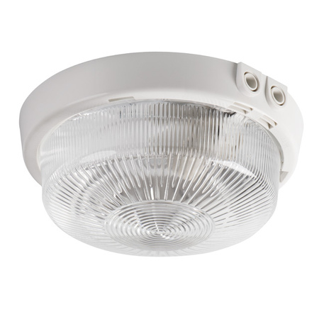LED stropný plafón E27 IP44 biely TUNA KANLUX