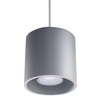 Stropné závesné svietidlo GU10 Cylindrické sivé Moderné Orbis Sollux