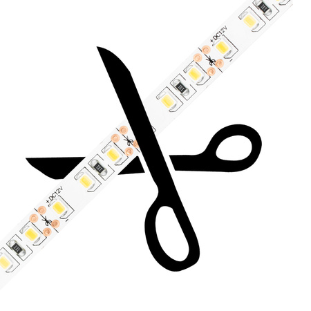 LED pásik 12V 48W 600LED 2835 teplá biela 8mm 5m