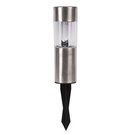 Solárne poháňaný záhradný LED stĺp 1W 5500-6000K studený so súmrakovým senzorom IP44 Black Masterled