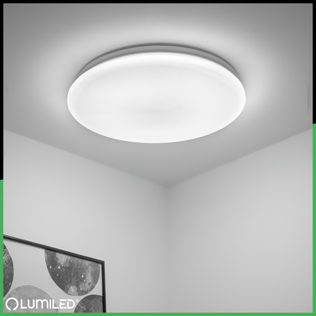 LED stropný plafón 18W NOTUS 2 Round IP44 33 cm LUMILED