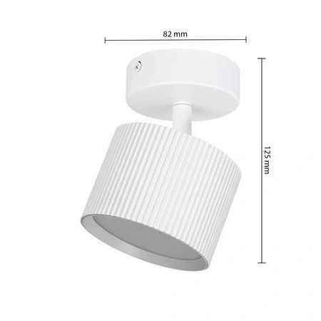 Nástenné svietidlo Reflektor Nástenné svietidlo GX53 Moving White Orbin Masterled