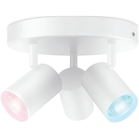 Stropné svietidlo LED SPOT 3x 5W WHITE + RGB SMART Round WiFi WiZ