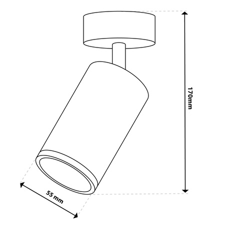 Nástenné svietidlo LED Spot GU10 IP44 ADERO Black Lumiled Wall lamp
