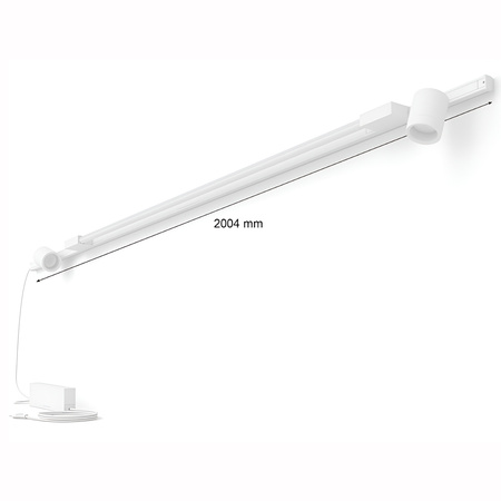 Rail Kit Nástenné svietidlo 240 cm + 2x LED reflektor + Lineárna lampa 39,9 W 3620lm IP20 Biela a farebná Ambiance RGB + TW White Smart SMART Zigbee Bluetooth Perifo Philips HUE