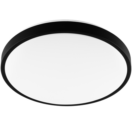 LED stropný plafón s povrchovou montážou 24W 4000K CELIS Round IP44 Black Ring ALS LUMILED