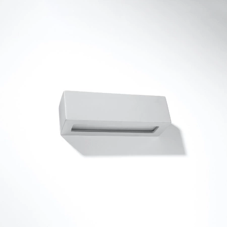 Nástenné svietidlo Nástenné svietidlo E27 Obdĺžnikové sivé Moderné Vega Sollux