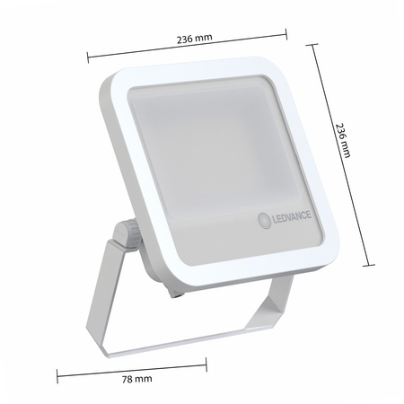 LED reflektor Vonkajšie reflektory 69W 10000lm 4000K IP66 Biele reflektory Ledvance