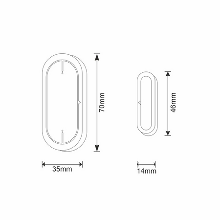 Inteligentný senzor zámku okien a dverí WiFi napájaný batériou Sanico Goldlux