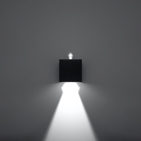 Nástenné svietidlo Up Bottom Square 3000K, teplá biela Black Modern Luca Sollux
