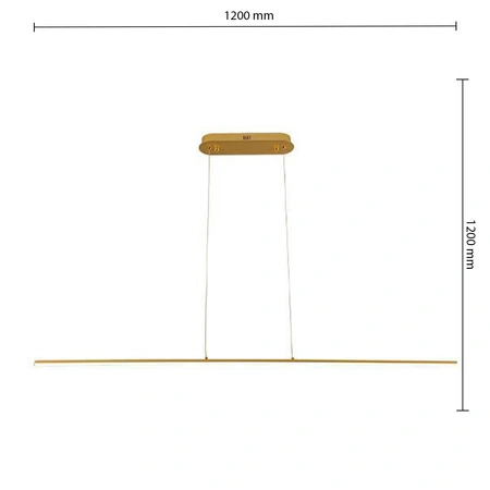 Masterled 20W 1800lm 4000K Neutrálne zlaté stropné závesné svietidlo Kiki