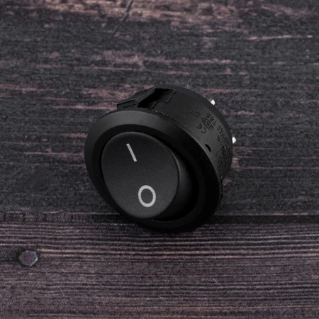 Nábytkový kolískový spínač ON/OFF čierny