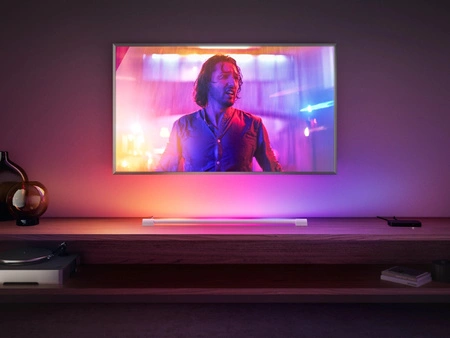 LED lineárna svetelná lišta TUBA 90 cm Gradient 17,4 W 1540 lm IP20 Biela a farebná atmosféra RGB + TW White Smart SMART Zigbee Bluetooth Play Tube Philips HUE