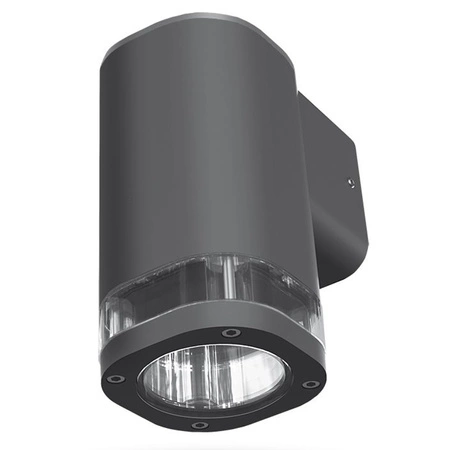 Vonkajšie nástenné svietidlo IP54 GU10 sivé BRUNO Videx