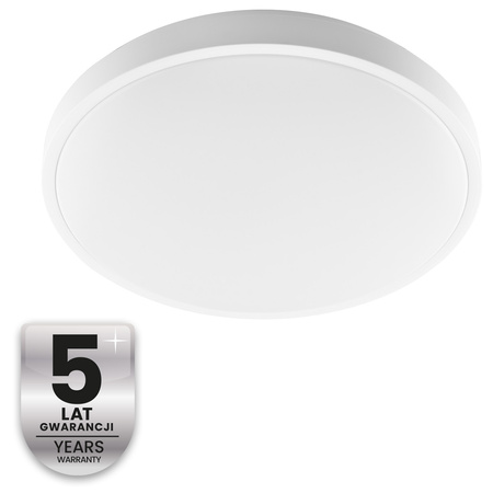 LED stropný plafón s povrchovou montážou 36W 4000K CELIS Round IP44 White Ring ALS LUMILED