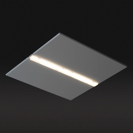 LED panelové stropné svietidlo 26W 60x60cm 3550lm 4000lm, neutrálna biela 90° zapustené čierne Kanlux