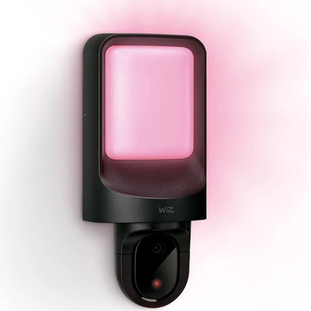 Vonkajšie nástenné LED svietidlo s kamerou 37,5 cm RGB SMART WiFi WiZ