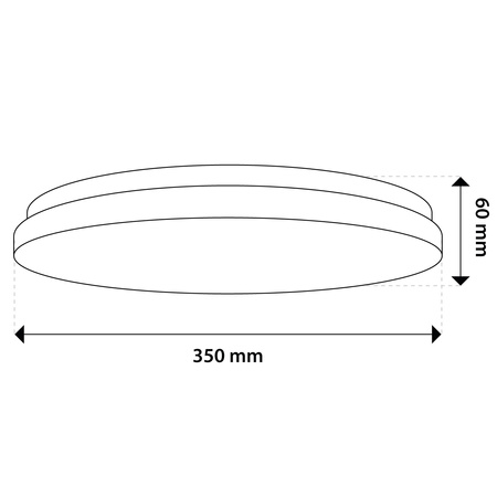 LED stropný plafón 24W 4000K CELIS Round IP44 ALS LUMILED