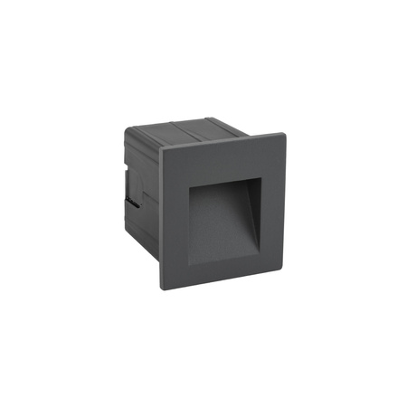 Vonkajšie záhradné svietidlo Vonkajšie nástenné svietidlo LED zapustené svietidlo 3W 120lm 3000K teplá biela grafit vodotesné IP44 moderné STEP 6907 Nowodvorski