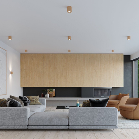 SPOT TUBA G9 Cylindrické hnedé škandinávske Orbis Sollux Nástenné svietidlo