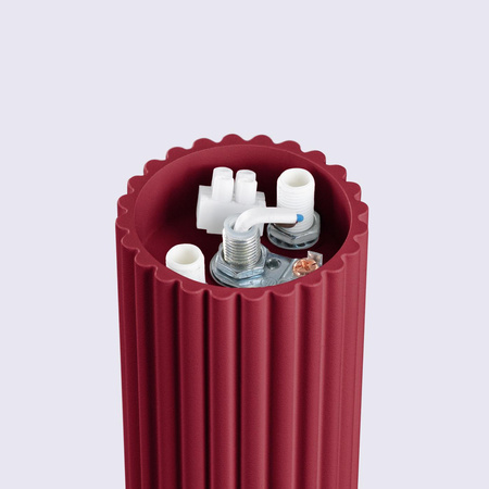 Kúpeľňové stropné svietidlo G9 Round Maroon Modern Matte IP44 Halo Sollux