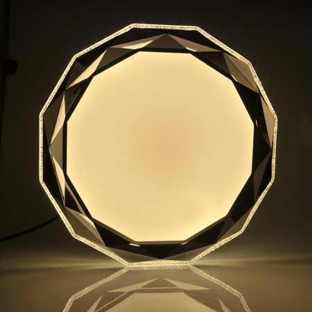 Plafond LED stropné svietidlo 72W 8000lm CCT 120° biely chróm Pilot stmievateľné lesklé Sanico Goldlux