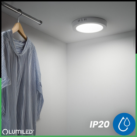 Stropné svietidlo LED na povrch 18W Round 4000K GLOW White LUMILED