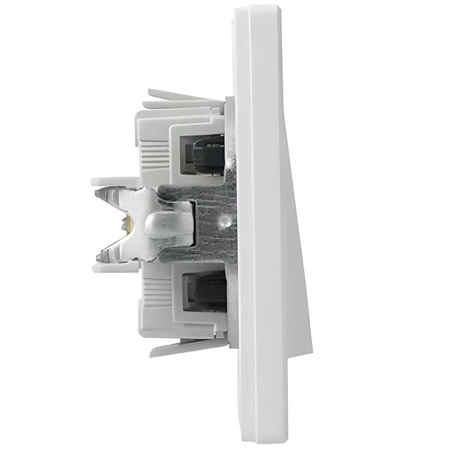 Roletový spínač s rámom Double Asfora White