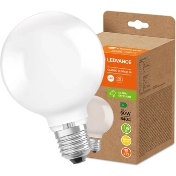 LED žiarovka E27 G95 4W = 60W 840lm 3000K teplá biela 320° Ledvance