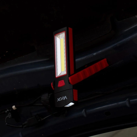 LED batériová baterka 4xAA 120lm Dielňa Skladací pracovný magnetový hák VA0101 Vayox