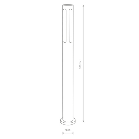 Záhradná lampa Vonkajšia stojaca E27 tyč Čierna Vodotesná IP42 MEKONG 4698 Nowodvorski