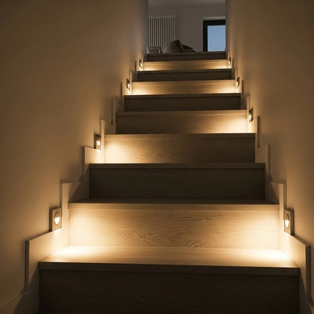 10x LED GU10 reflektor PAR16 6W = 50W 580LM 6500K studená biela 120° so senzorom pohybu LUMILED