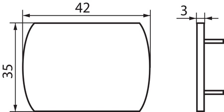 Krytka vodiča sivá TEAR KANLUX