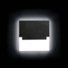 Schodiskové svietidlo LED 0,8W 15lm 6500K, studená biela Square Silver Sabik Kanlux