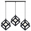 Stropné závesné svietidlo TALUS Geometrická závesná kocka pre LED 3x E27 LUMILED