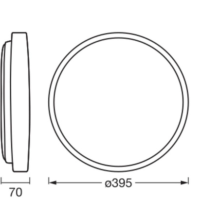 Plafond LED stropné svietidlo 24W 1500lm 3000K teplá biela stmievateľné hnedé 39cm Orbis Ledvance