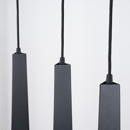 Závesné stropné svietidlo Závesné svietidlo 3x G9 Trubkový luster čierny škandinávsky Prysm Sollux