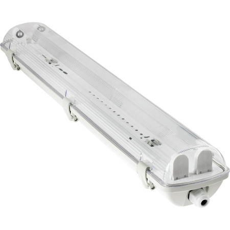 Ohňovzdorné svietidlo 60cm 2xT8 G13 IP65 + LED žiarivky 9W 6500K Lumiled