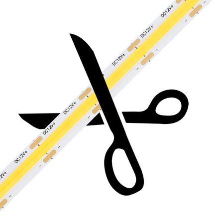 LED pásik COB 12V 50W 1920LED NEON IP65 Neutrálny 8mm 5m