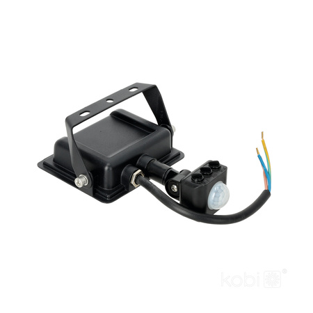 Vonkajšie LED reflektory Garden 20W 1620lm 4000K neutrálna biela 120° so senzorom pohybu IP44 IK05 Black MHC Kobi