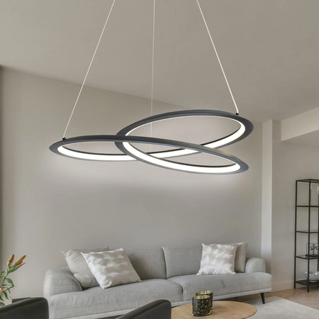 Stropné závesné svietidlo LED 44W 5300lm 4000K, neutrálna biela 120° čierne TANGO Sanico Goldlux