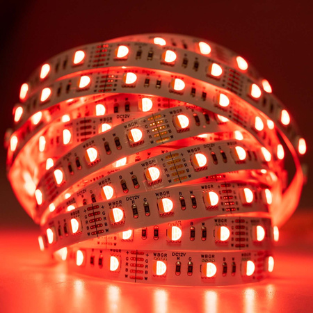 LED pásik 12V 72W 300LED 5050 RGB + studená biela 12mm 5m