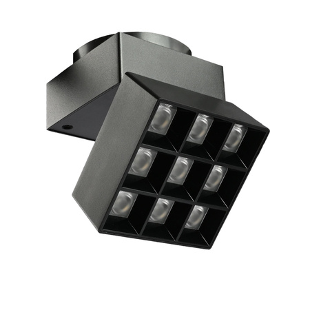 Magnetické koľajnicové svetlo LED 16W 1380lm 4000K neutrálna biela CRI90 36° čierna VIDEX