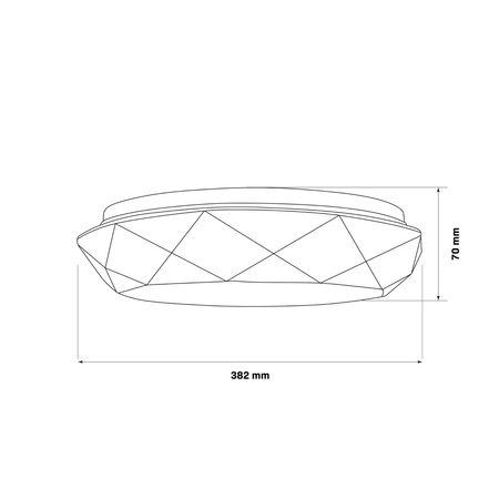 Plafond LED stropné svietidlo 48W 5300lm CCT 120° biela IP44 Pilot stmievateľné Galaxy Sanico Goldlux