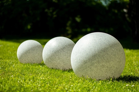 Záhradné svietidlo LED Driven Ball E27 Grey IP44 35cm Masterled