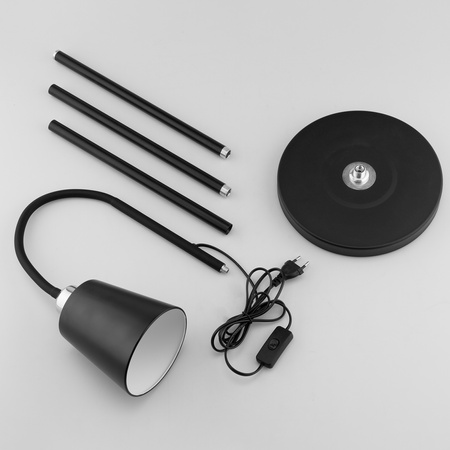 LED E27 čierna s nastaviteľnou výškou Kalso Lumiled stojaca lampa