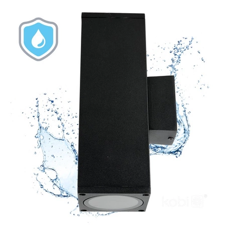 Vonkajšie záhradné svietidlo GU10 LED fasádne nástenné svietidlo IP54 KOBI