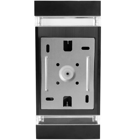 Záhradné nástenné svietidlo zhora nadol GU10 čierne hliníkové HEDERA LUMILED